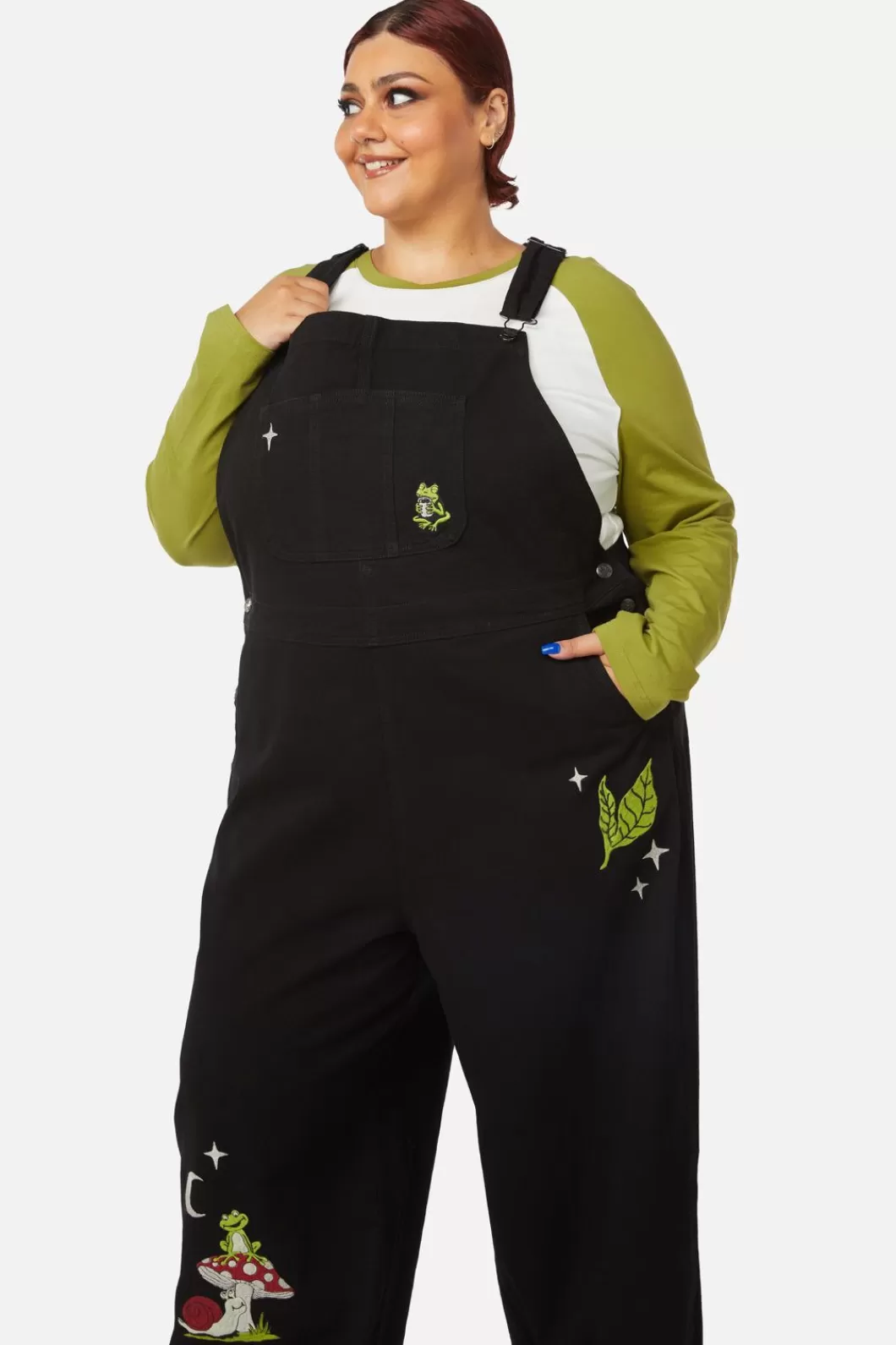 Pants & Jumpsuits<Black Friday Curve Froggy Patch Overall