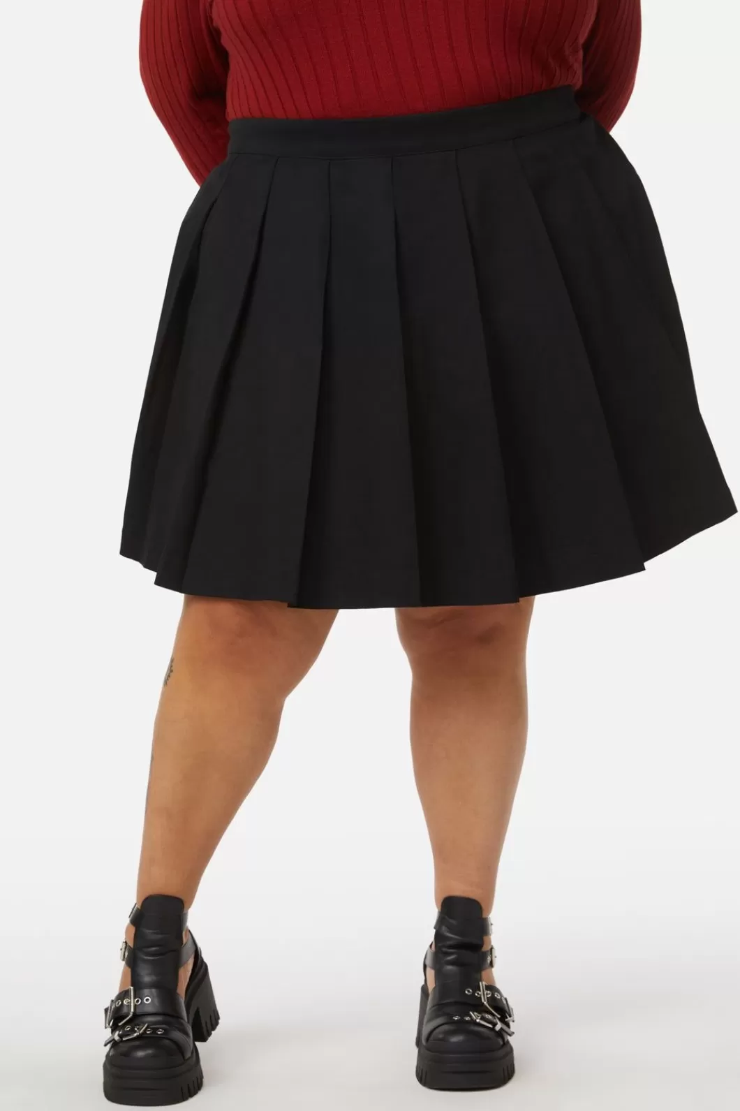 Curve Pants & Skirts<Dangerfield Curve Grave Respect Pleated Skirt