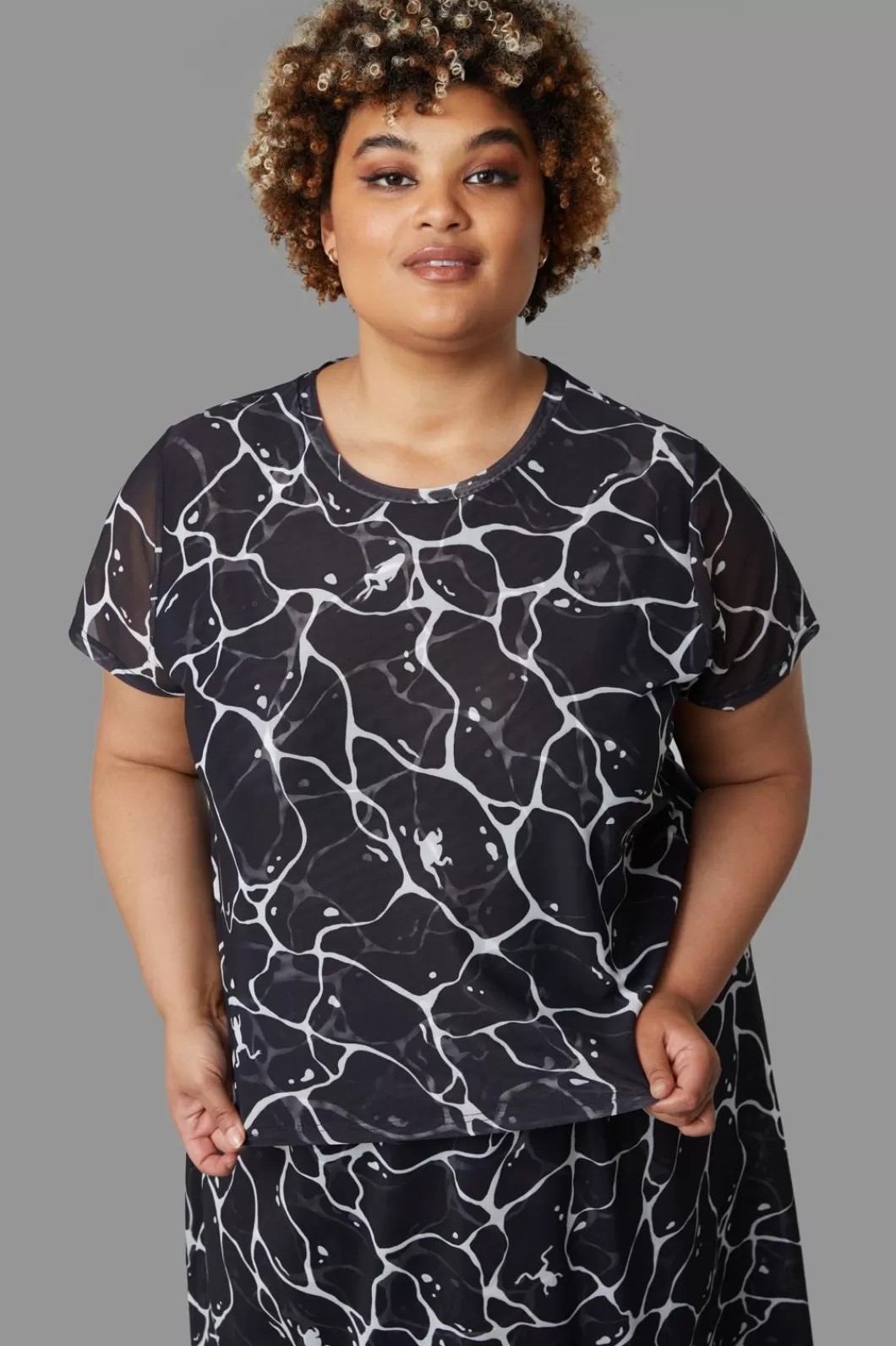 Curve Tops & Blouses<Black Friday Curve Lily Pad Top