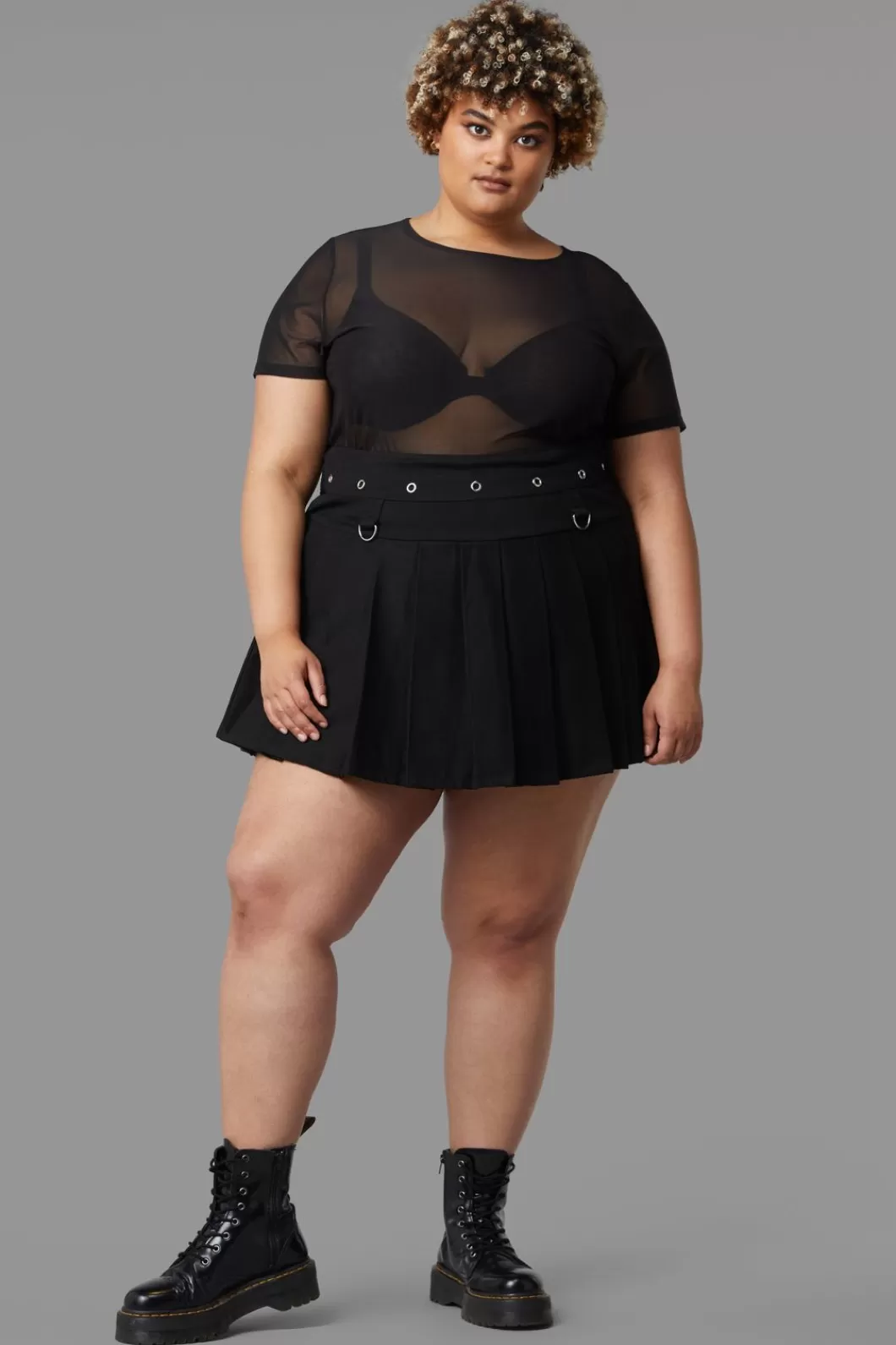 Curve Pants & Skirts<Black Friday Curve Menacing Mini Skirt