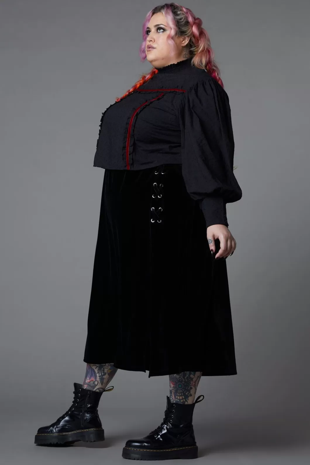 Curve Tops & Blouses<Black Friday Curve Nadja Gothic Blouse