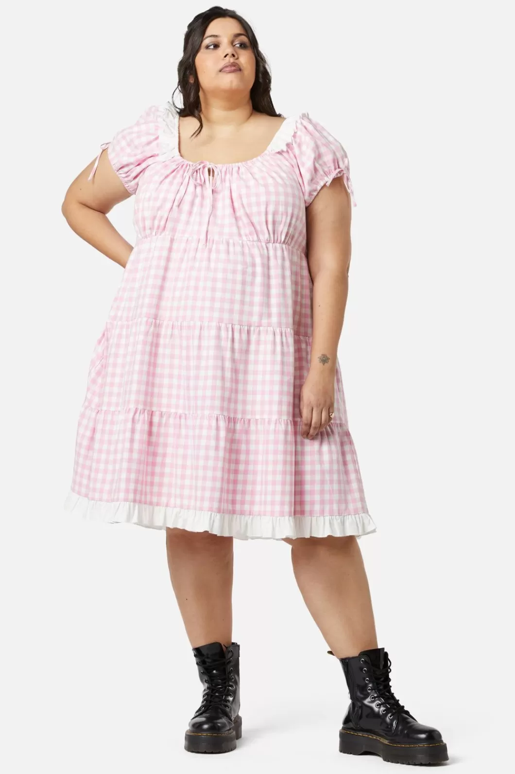 Dresses & Pinafores<Dangerfield Curve Picnic Party Ruffle Dress