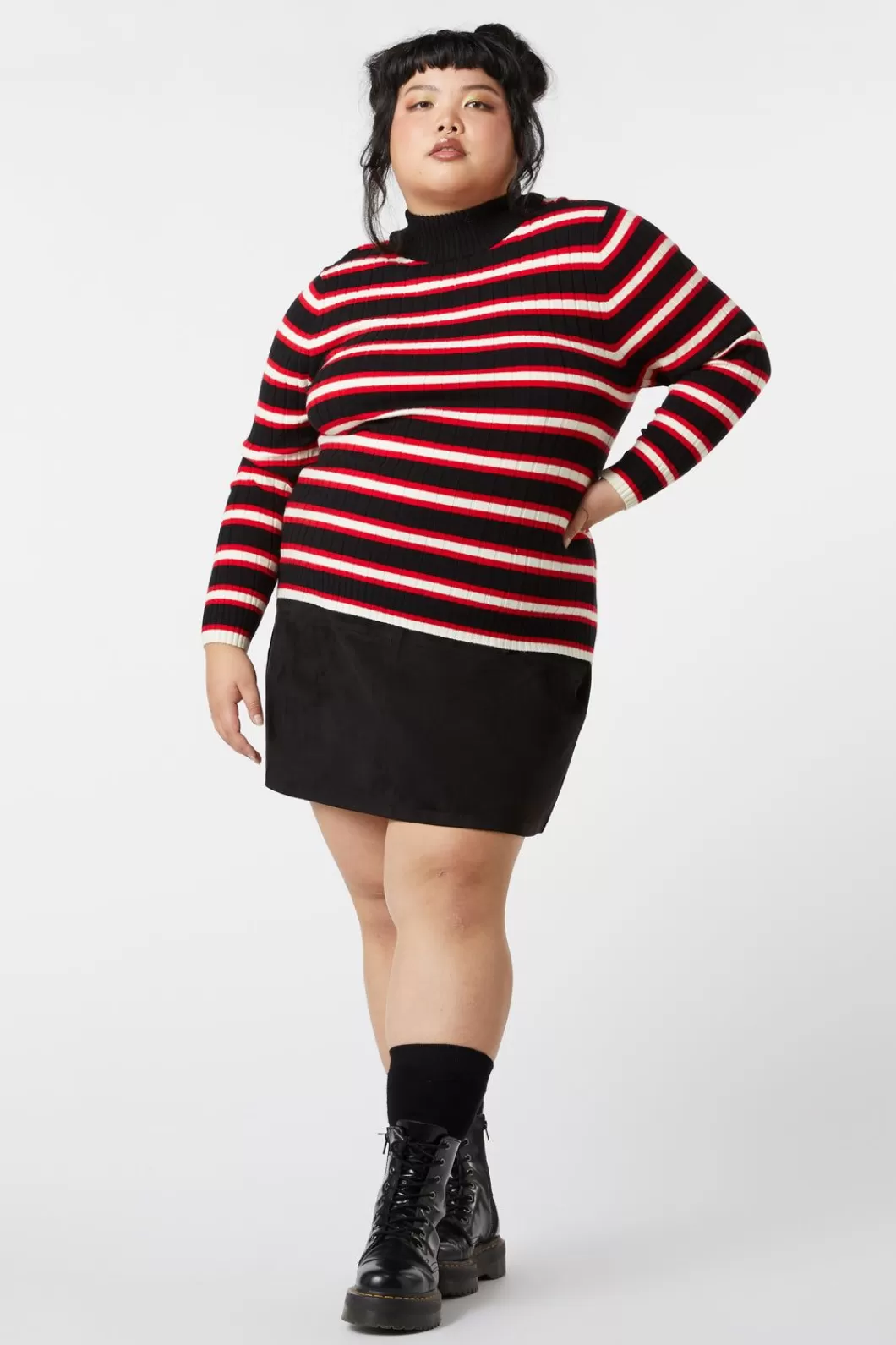 Knitwear & Cardis<Dangerfield Curve Rage Stripe Knit