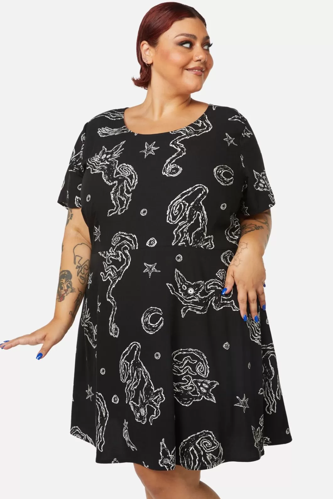 Dresses & Pinafores<Black Friday Curve Shadows Dress