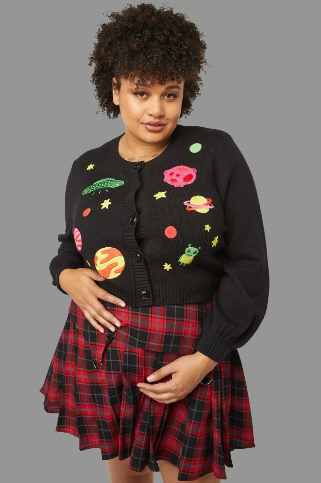 Jackets & Coats<Black Friday Curve Solar System Cardigan