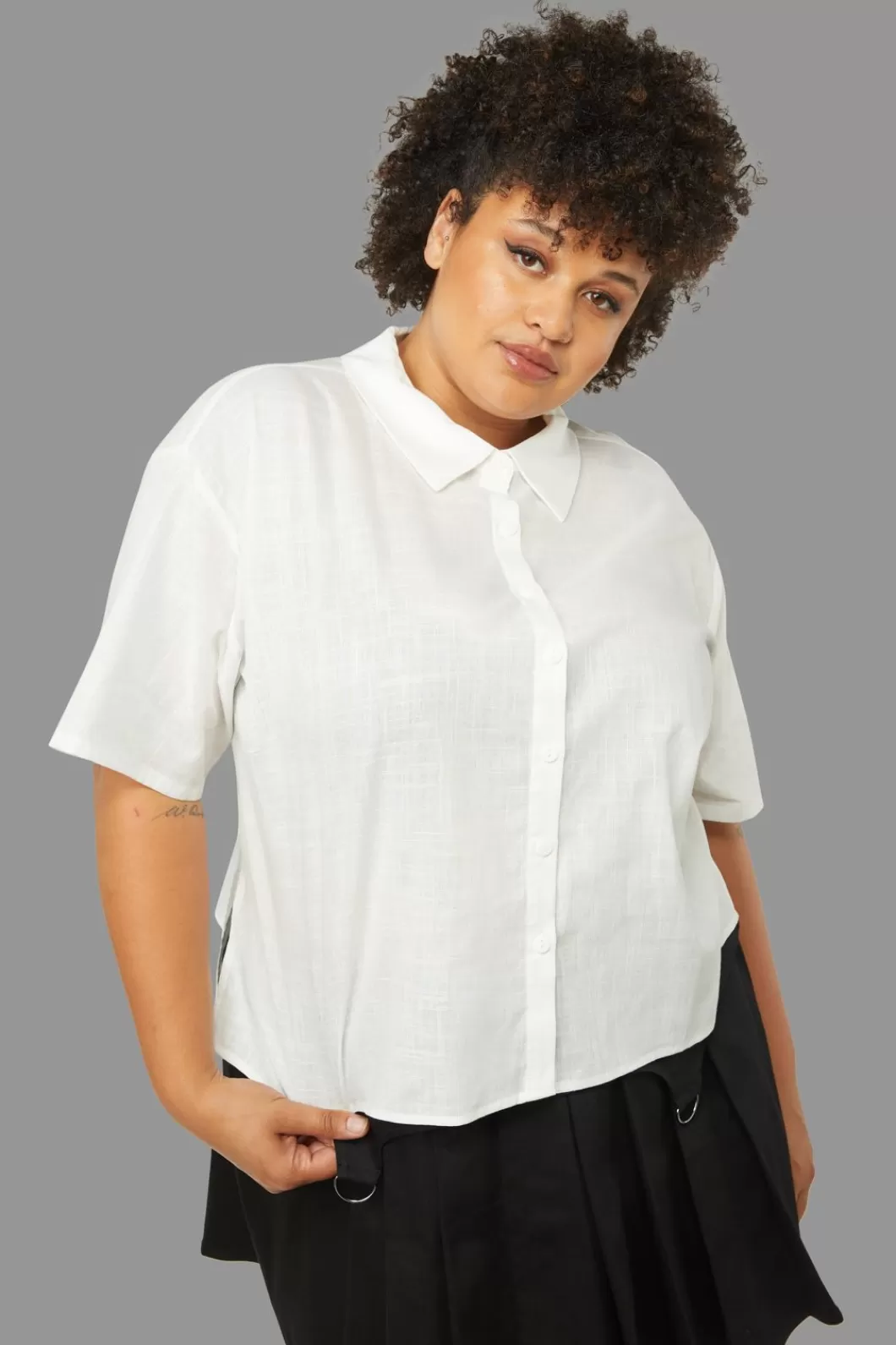 Curve Tops & Blouses<Black Friday Curve Soundwave Blouse