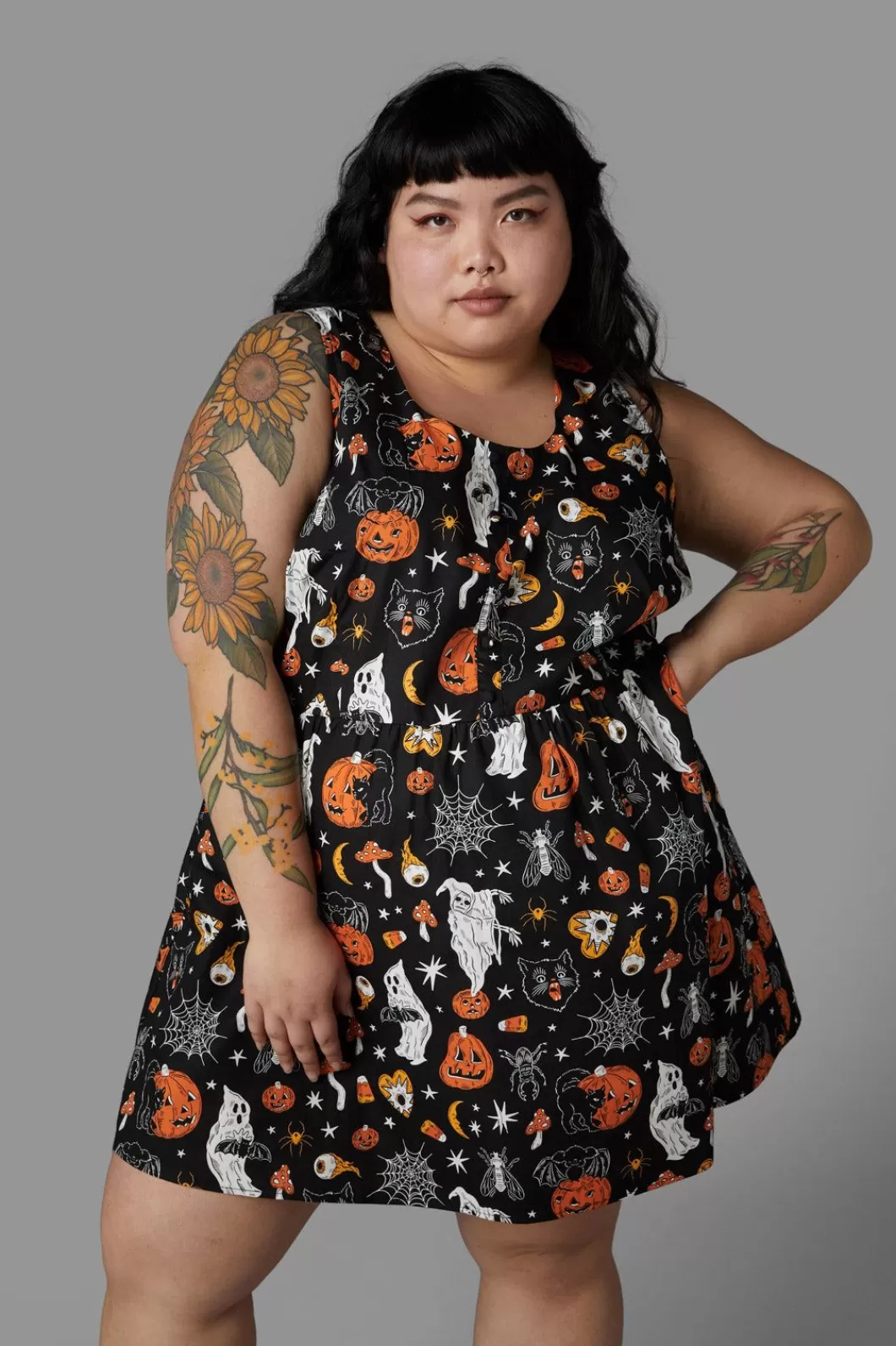 Dresses & Pinafores<Black Friday Curve Spooky Season Dress