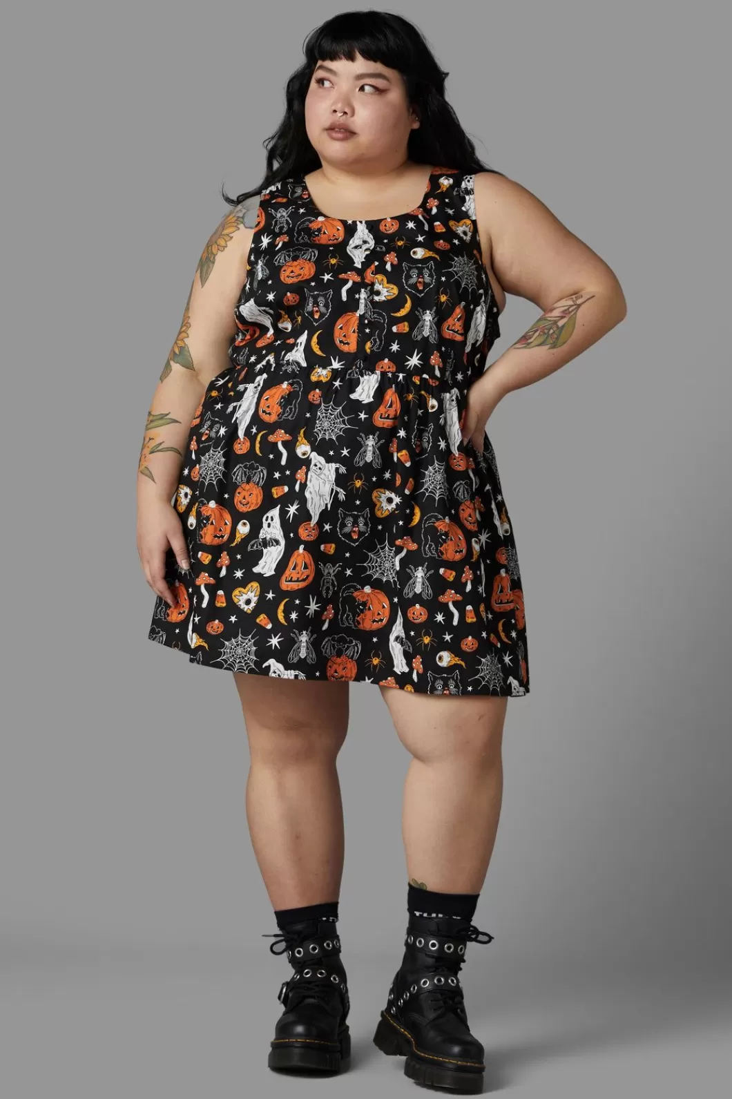 Dresses & Pinafores<Black Friday Curve Spooky Season Dress