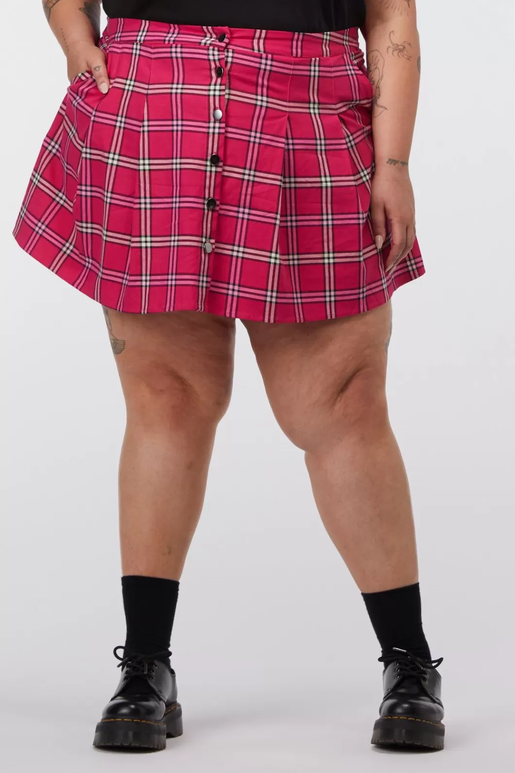 Curve Pants & Skirts<Dangerfield Curve Tartan Skater Skirt