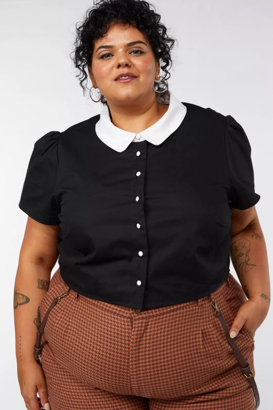 Curve Tops & Blouses<Dangerfield Curve Tweedledee Blouse