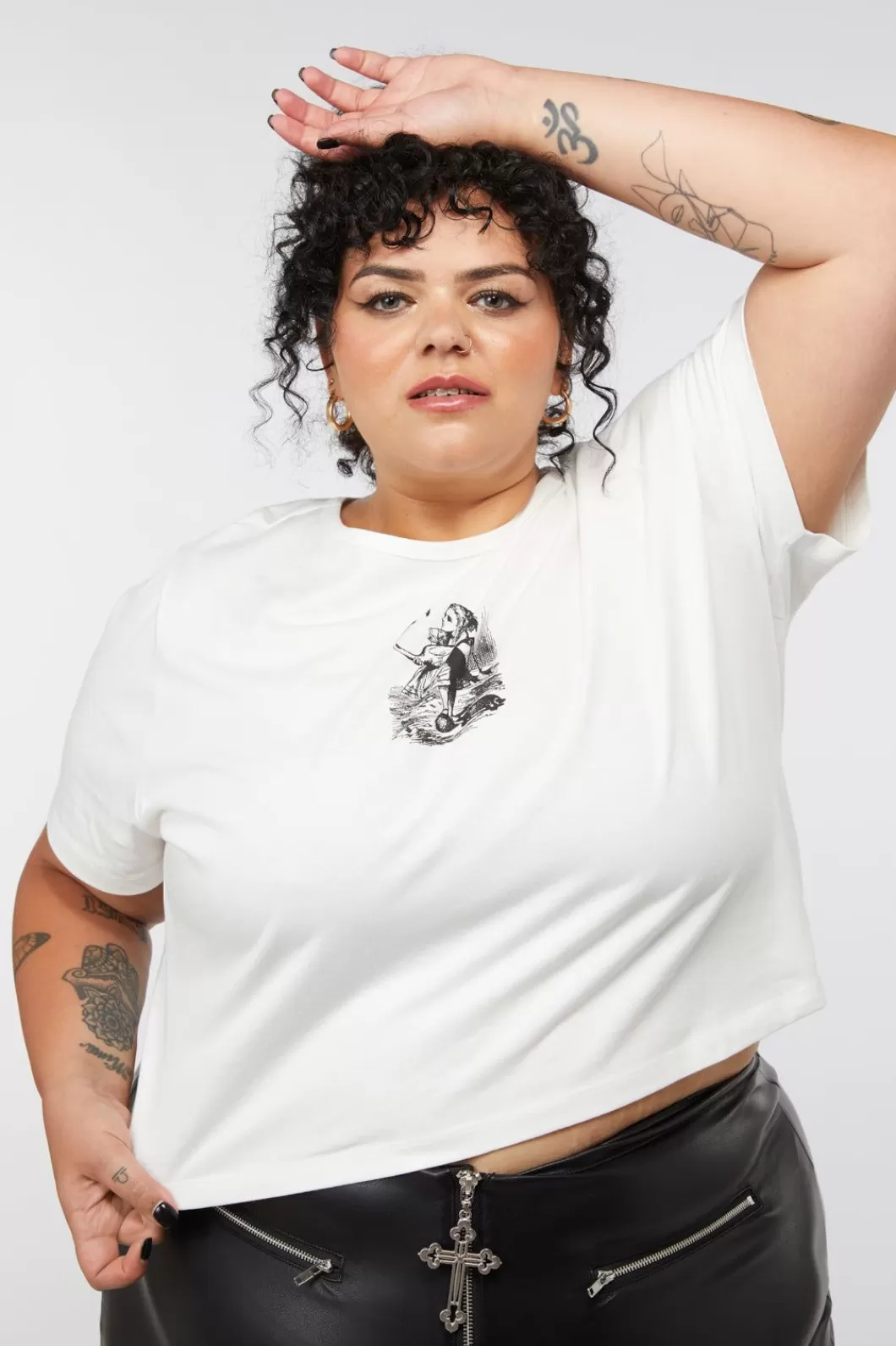 Curve Tops & Blouses<Dangerfield Curve Very Late Tee