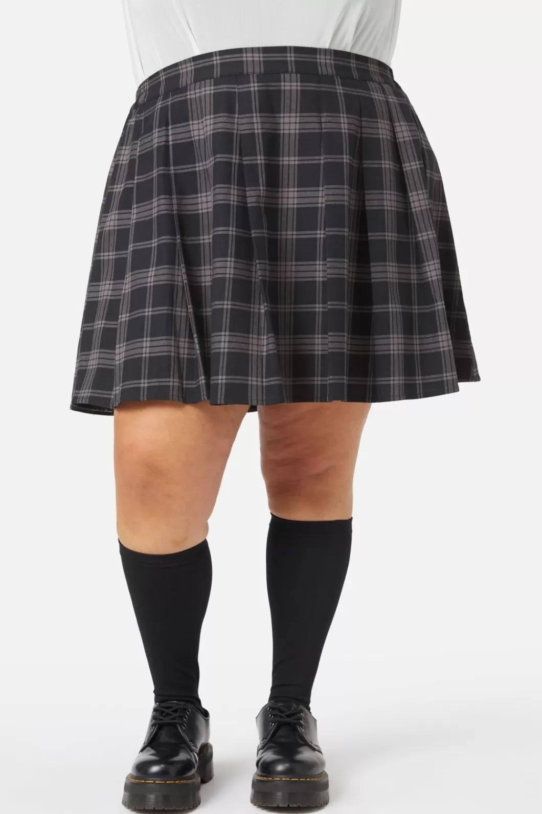 Curve Pants & Skirts<Dangerfield Curve Victoria Tartan Pleated Skirt