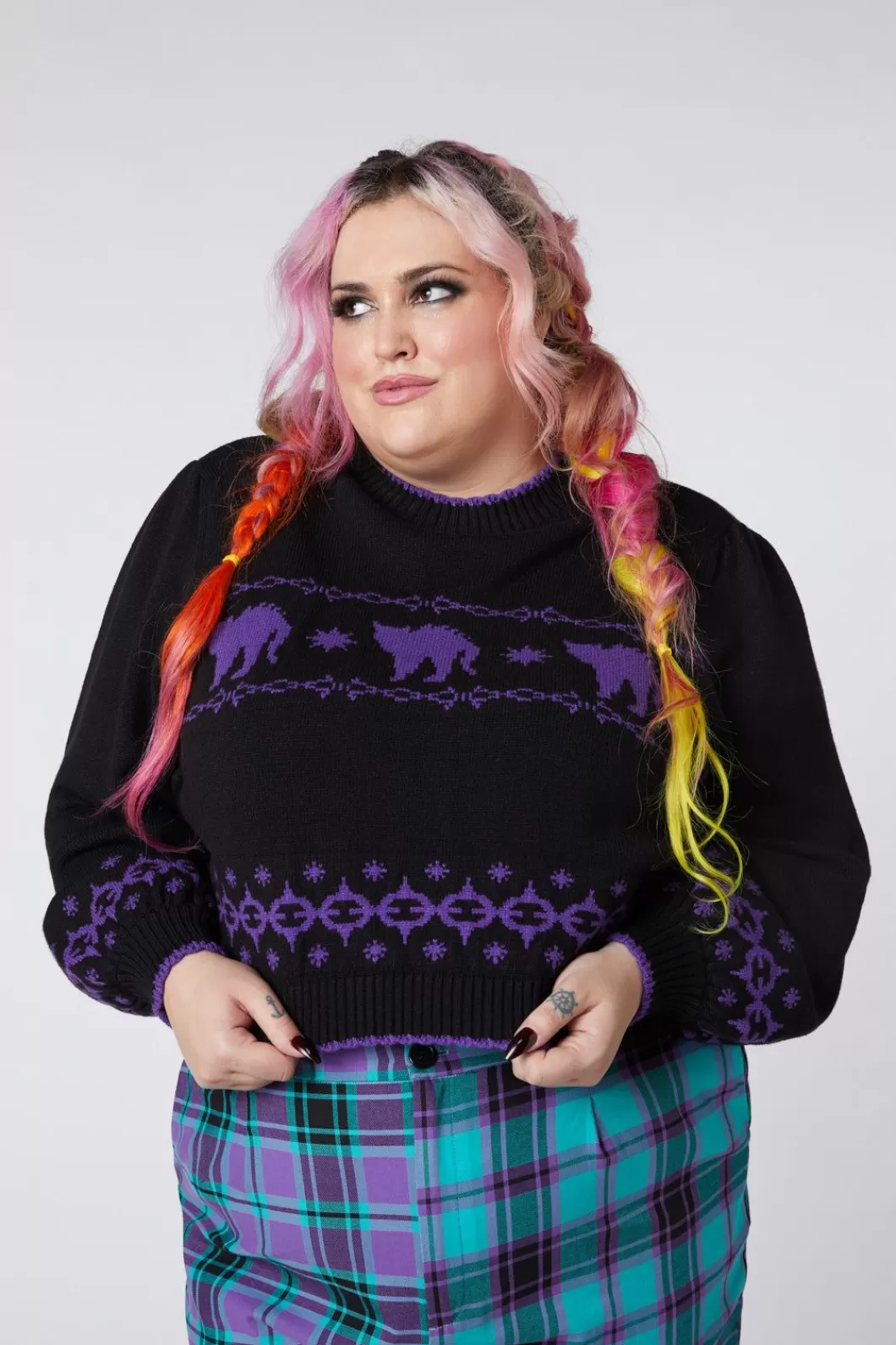 Knitwear & Cardis<Dangerfield Curve You'Re Mad Knit Jumper