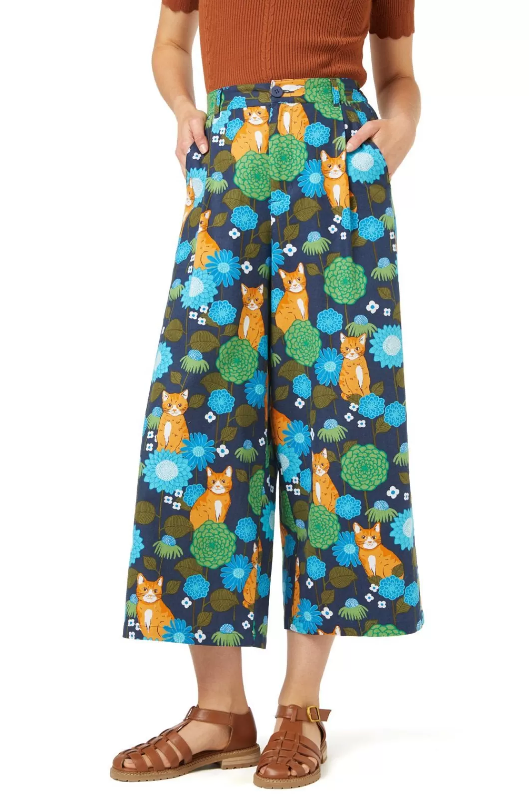 Pants & Jumpsuits<Princess Highway Cute Cat Culotte