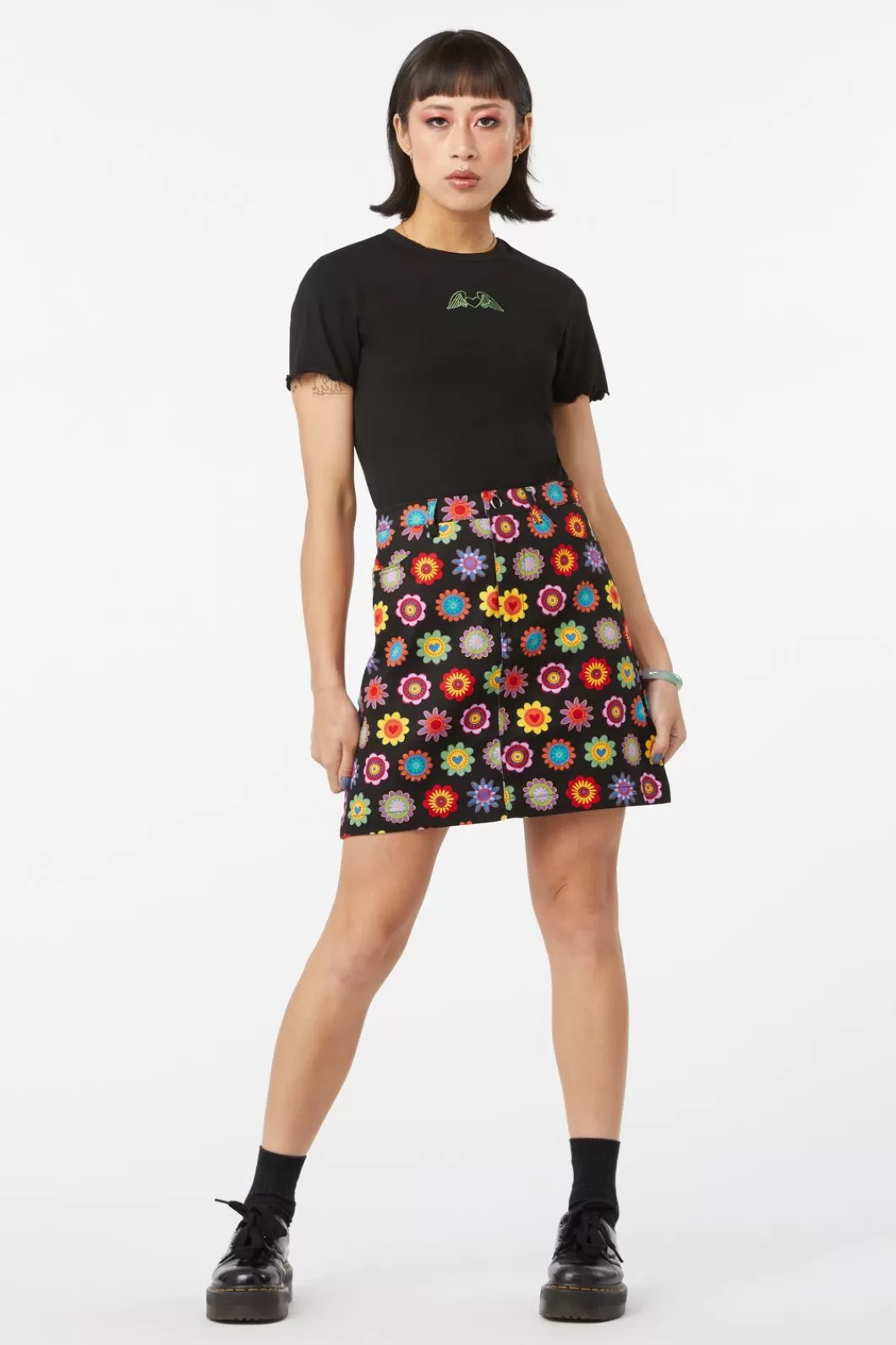 Skirts & Skorts<Dangerfield Daisy Cotton Drill Mini Skirt