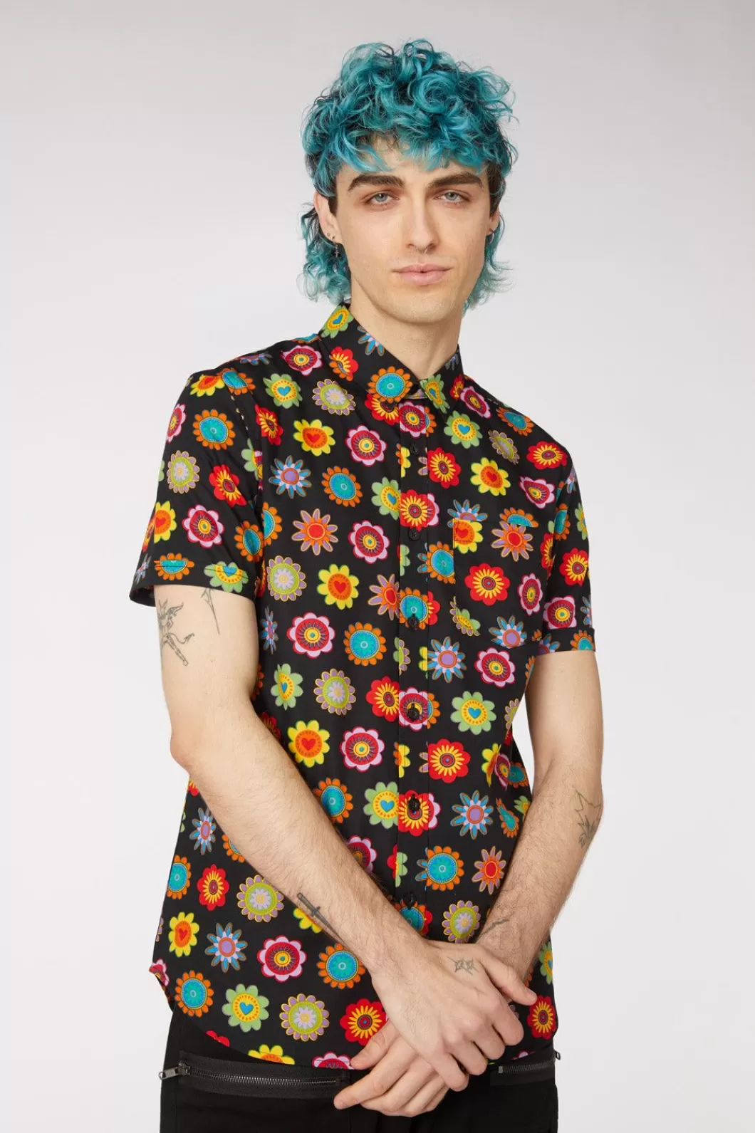 Shirts & Tees<Dangerfield Daisy Cotton Ss Shirt