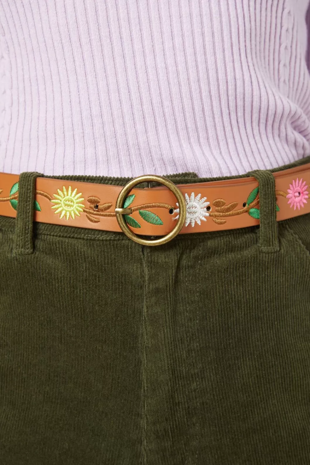 Belts & Harnesses<Princess Highway Daisy Embroidered Belt