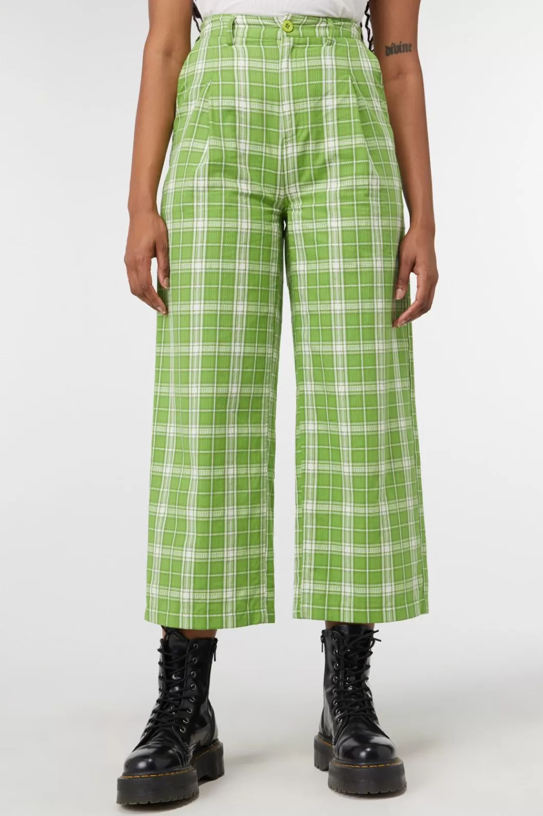 Pants & Jumpsuits<Dangerfield Dazed Tartan Wide Leg Pant