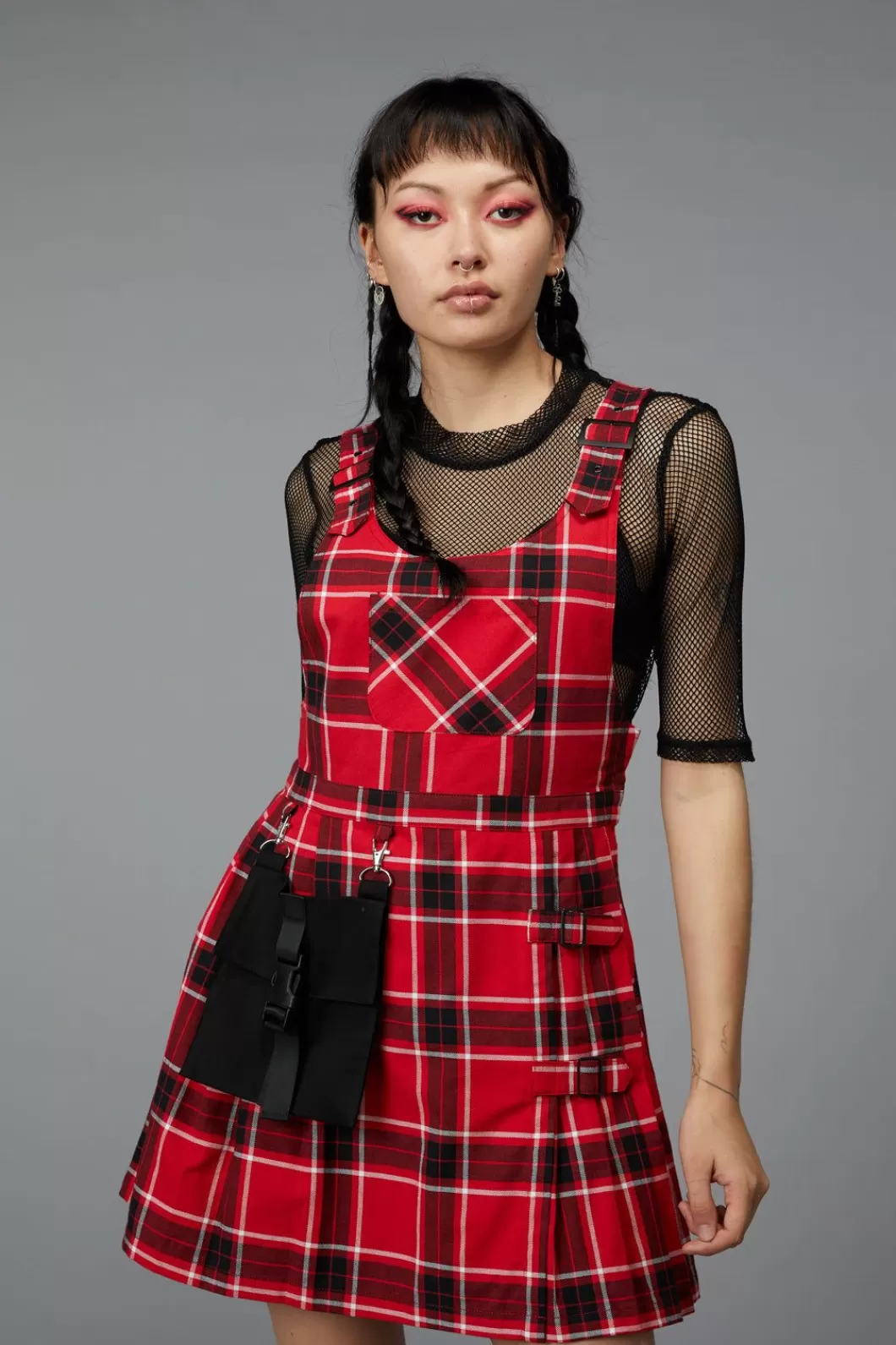 Dresses & Pinafores<Black Friday Demonic Tartan Pinafore