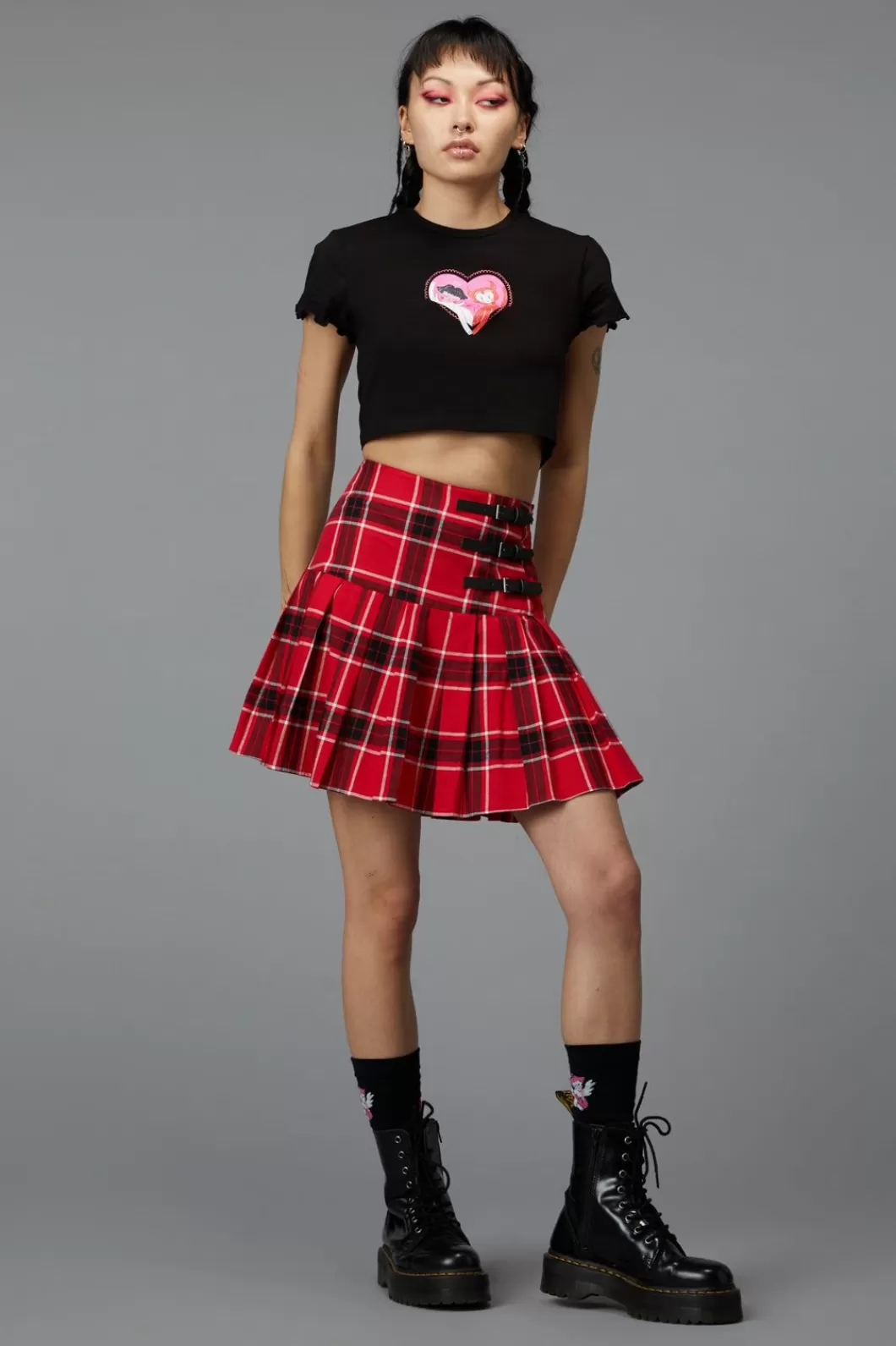 Skirts & Skorts<Black Friday Demonic Tartan Skirt