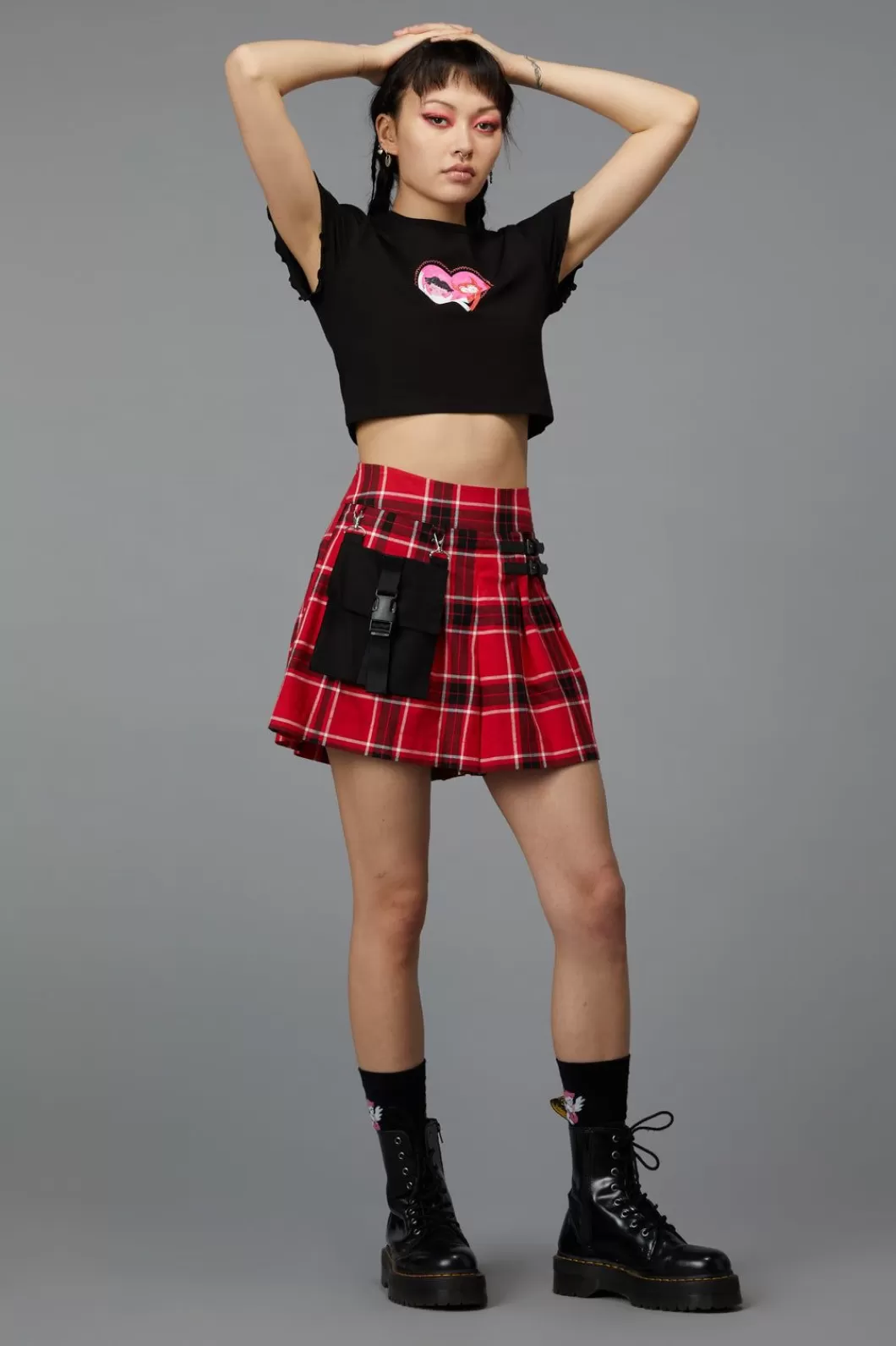 Skirts & Skorts<Black Friday Demonic Tartan Skort