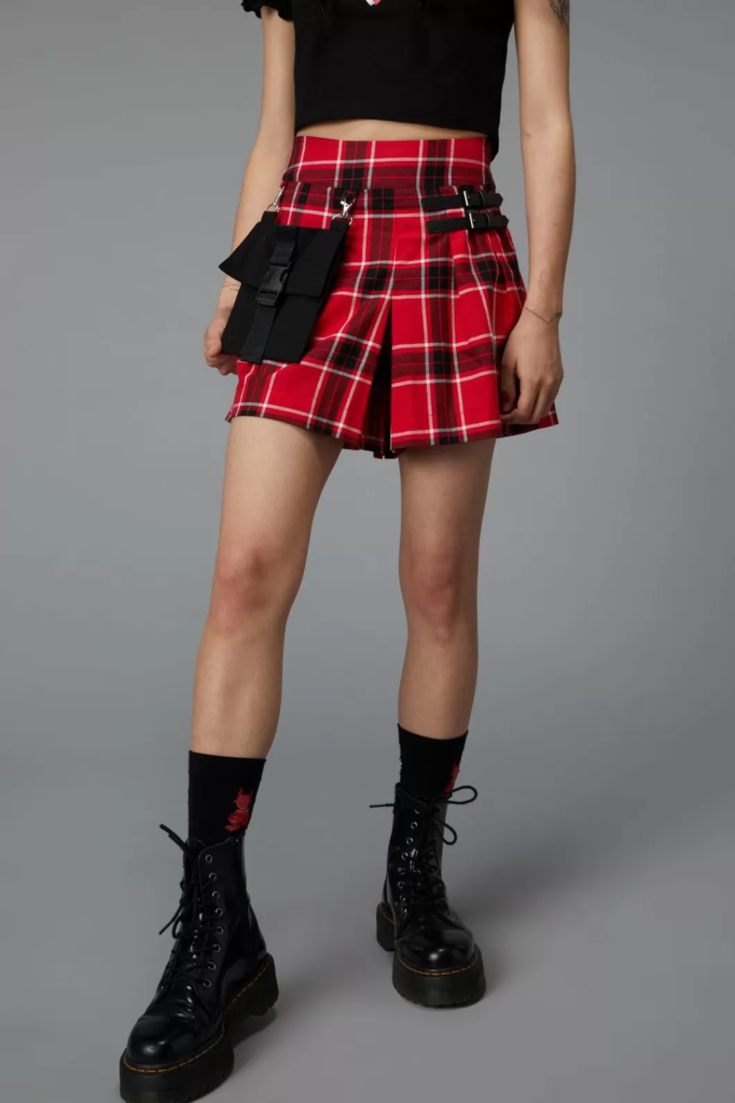 Skirts & Skorts<Black Friday Demonic Tartan Skort