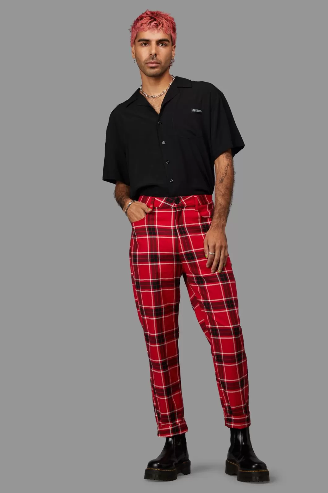 Pants & Shorts<Black Friday Demonic Unisex Tartan Pant