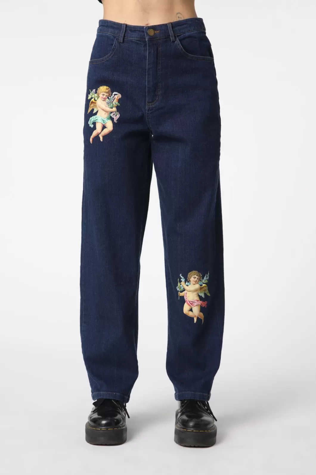 Pants & Jumpsuits<Dangerfield Denim Cherub Print Jean