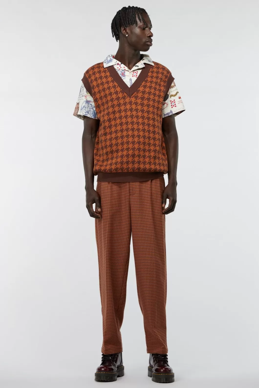 Jumpers & Knits<Dangerfield Dodo Houndstooth Knit Vest