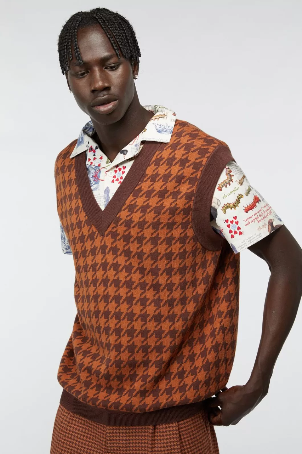 Jumpers & Knits<Dangerfield Dodo Houndstooth Knit Vest