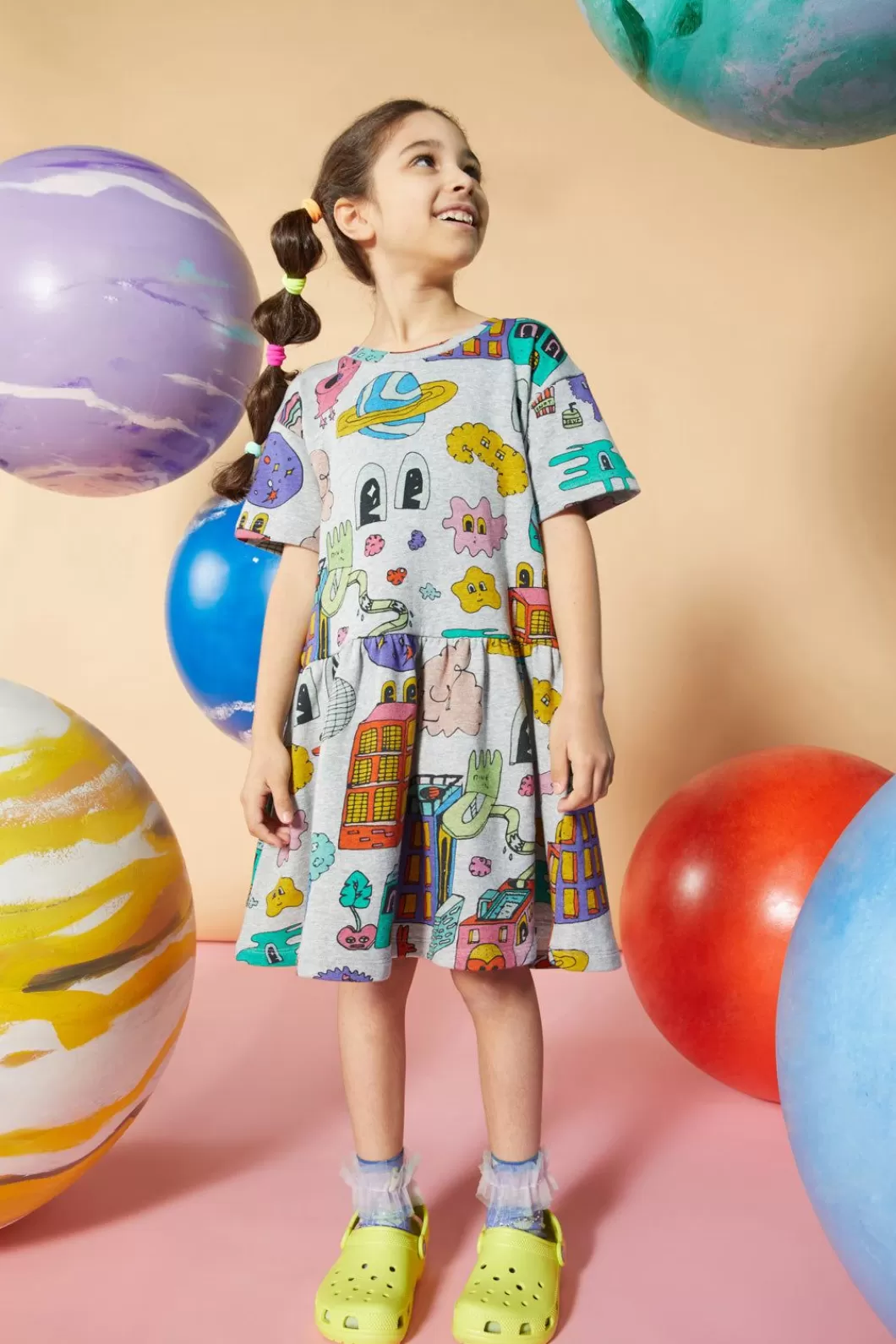 Dresses & Pinafores<Dangerkids Downtown Space Kids Dress