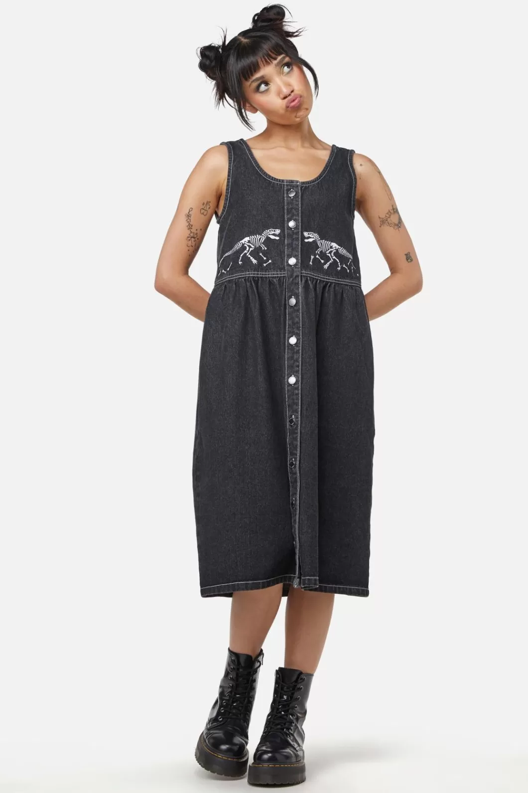 Dresses & Pinafores<Dangerfield Early Jurassic Dino Pinafore