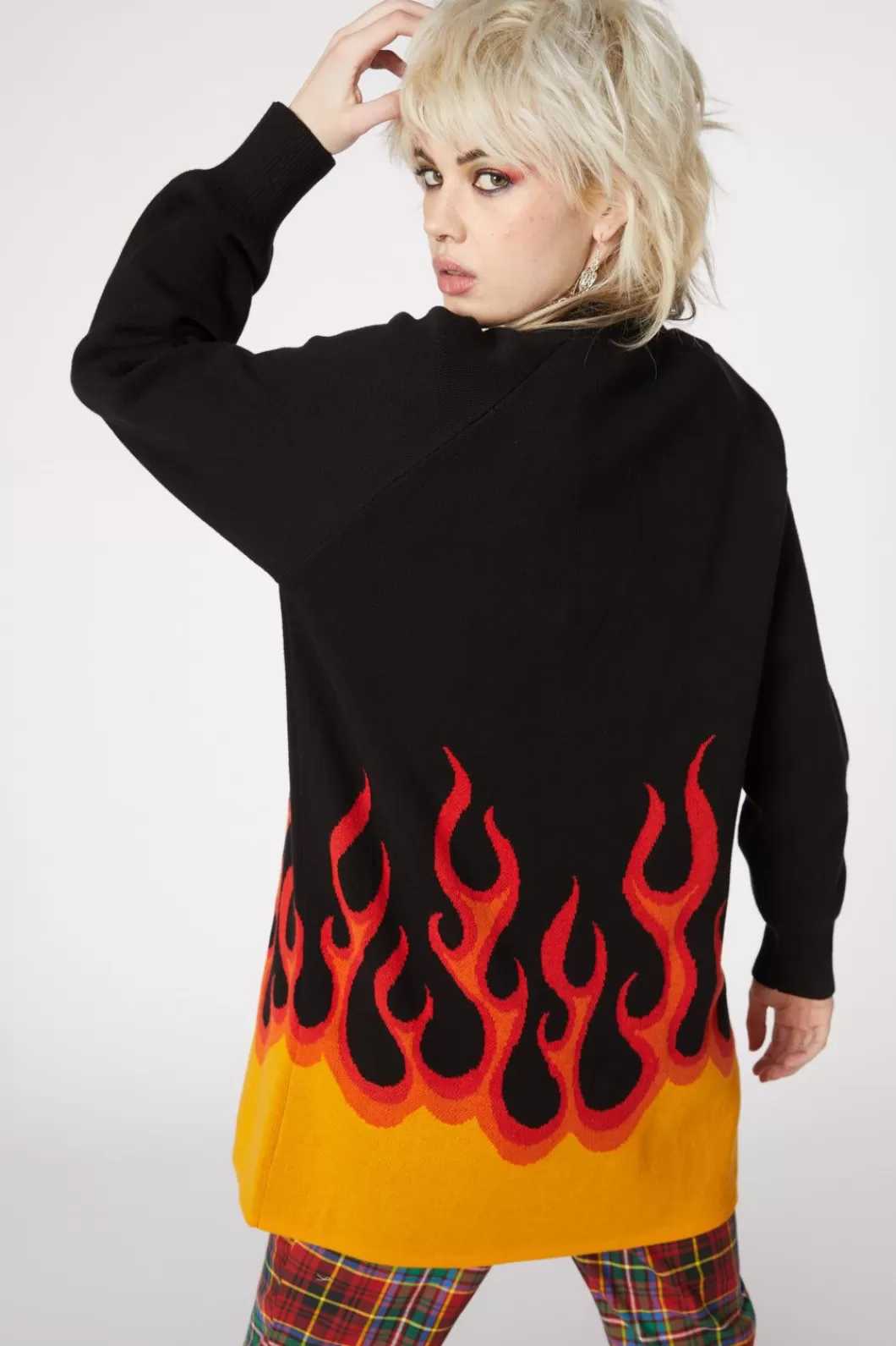 Knitwear & Cardis<Dangerfield Flame On Oversized Cardi