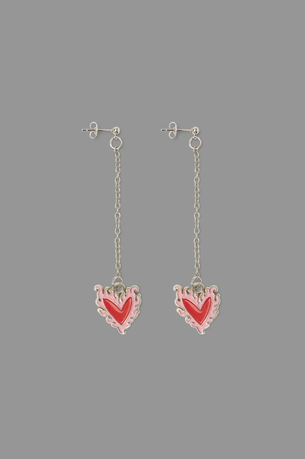 Jewellery<Black Friday Flaming Heart Drop Earrings