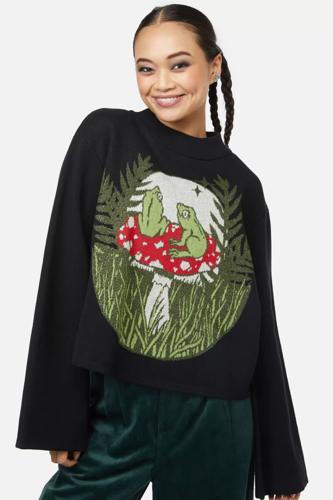 Knitwear & Cardis<Black Friday Frog Friends Knit