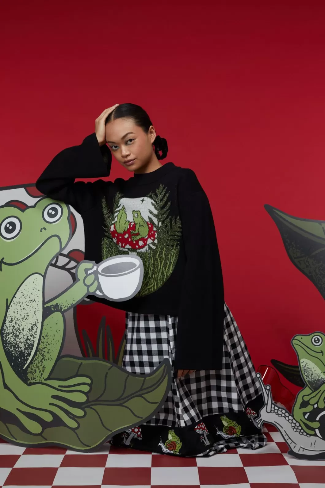 Knitwear & Cardis<Black Friday Frog Friends Knit