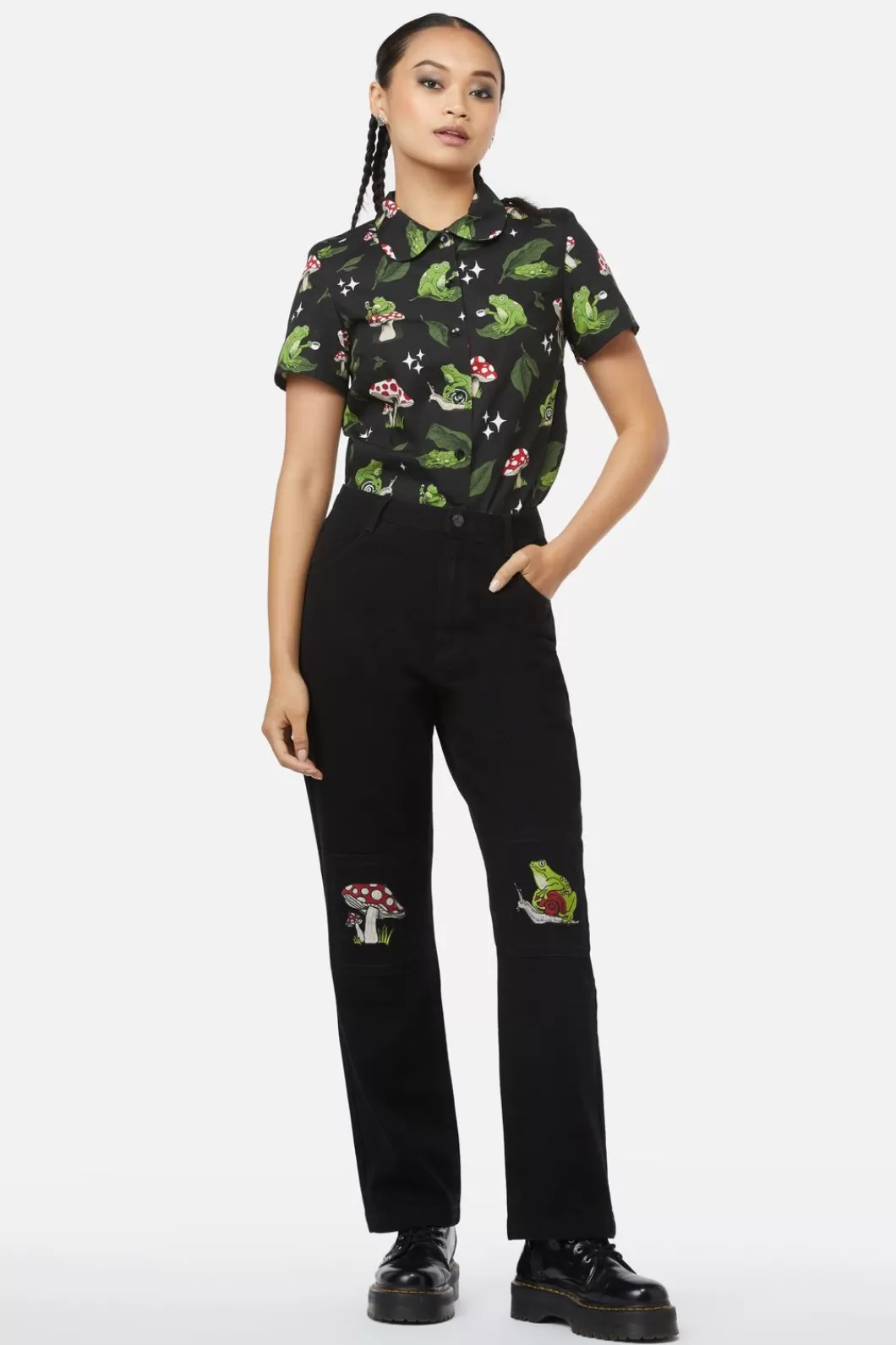 Pants & Jumpsuits<Black Friday Frog Patch Jean