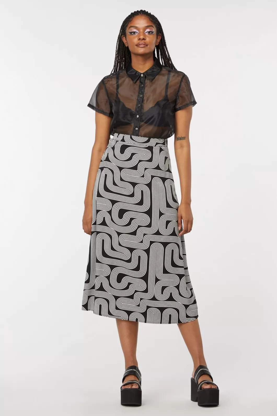 Skirts & Skorts<Dangerfield Geo Midi Skirt