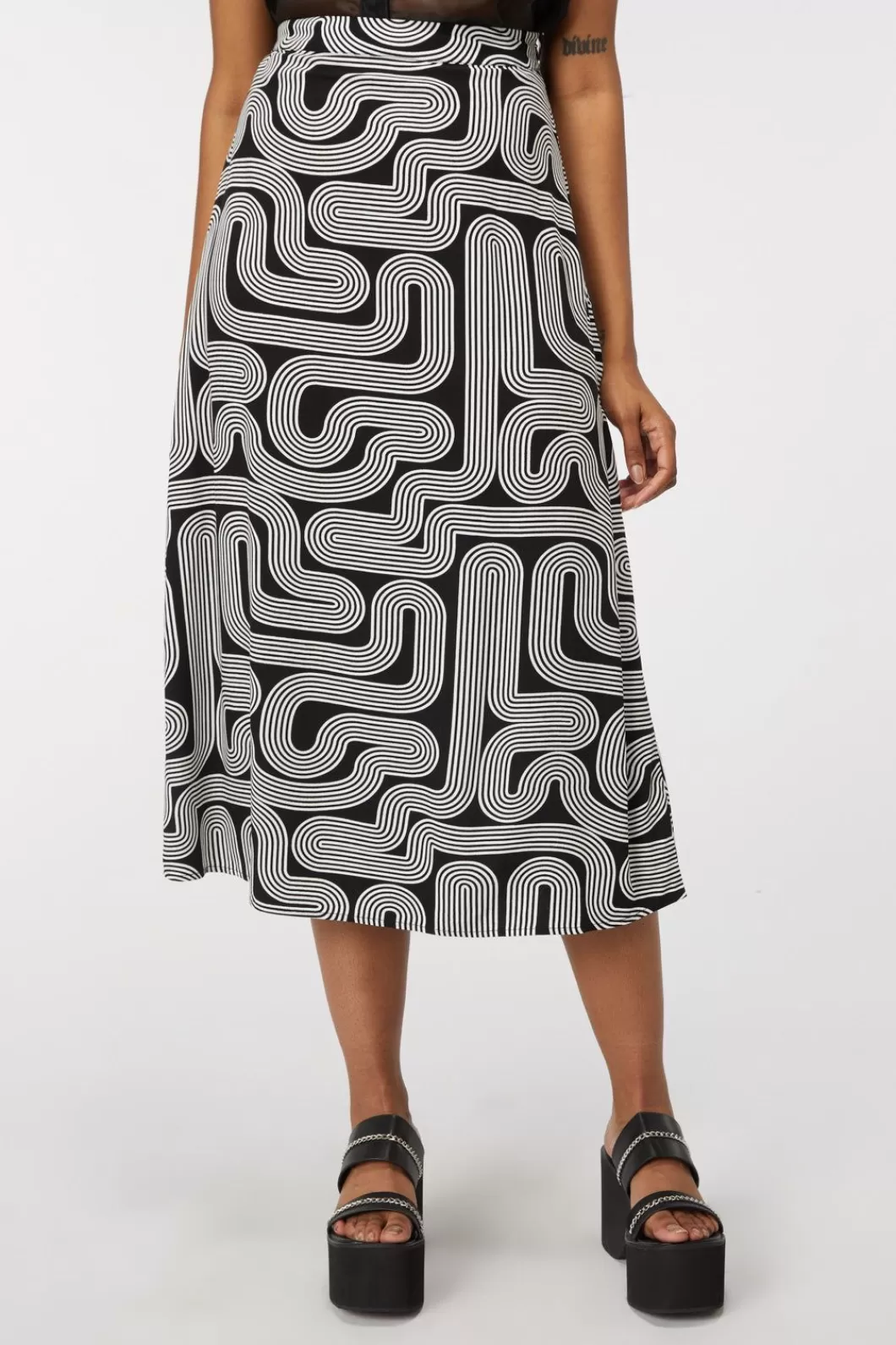 Skirts & Skorts<Dangerfield Geo Midi Skirt