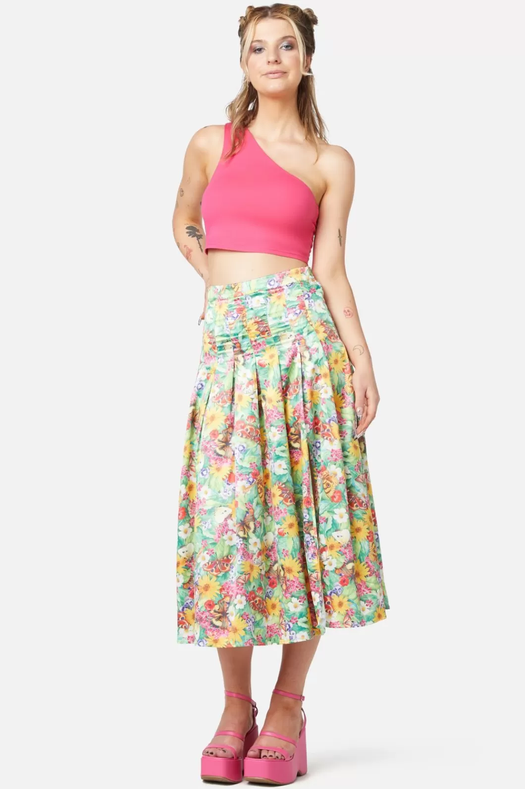 Skirts & Skorts<Dangerfield Glade Satin Midi Skirt