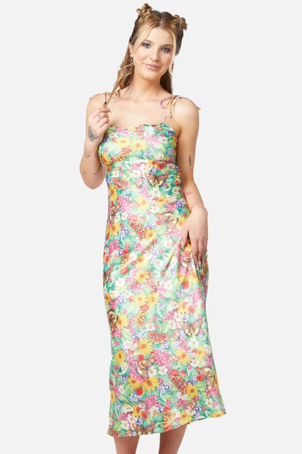 Dresses & Pinafores<Dangerfield Glade Satin Slip Dress