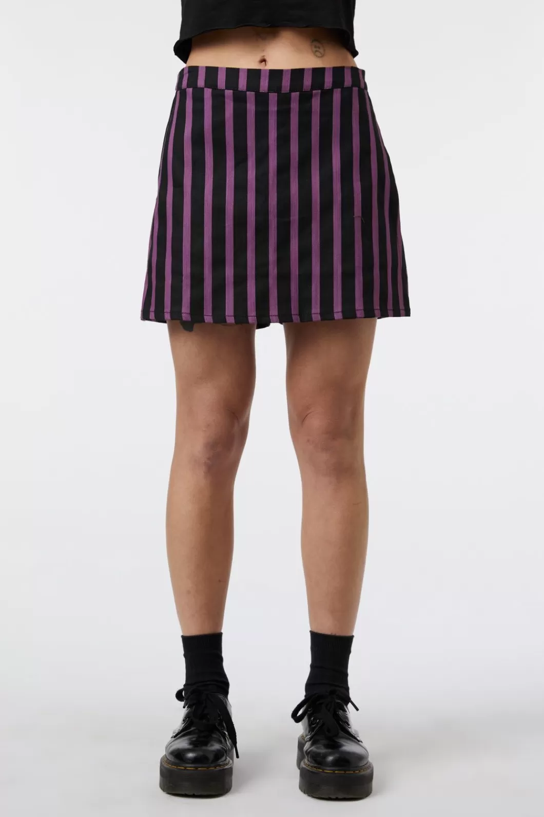 Skirts & Skorts<Black Friday Goth Stripe Drill Skort