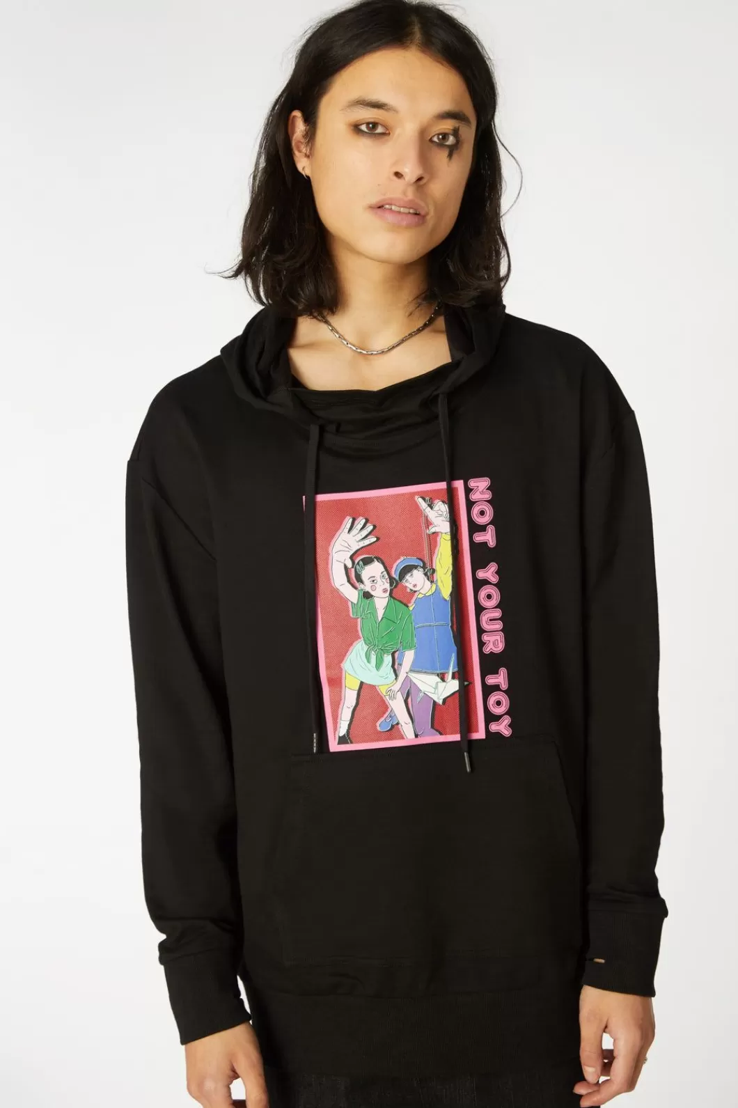 Jumpers & Knits<Black Friday Grunge Printed Hoodie