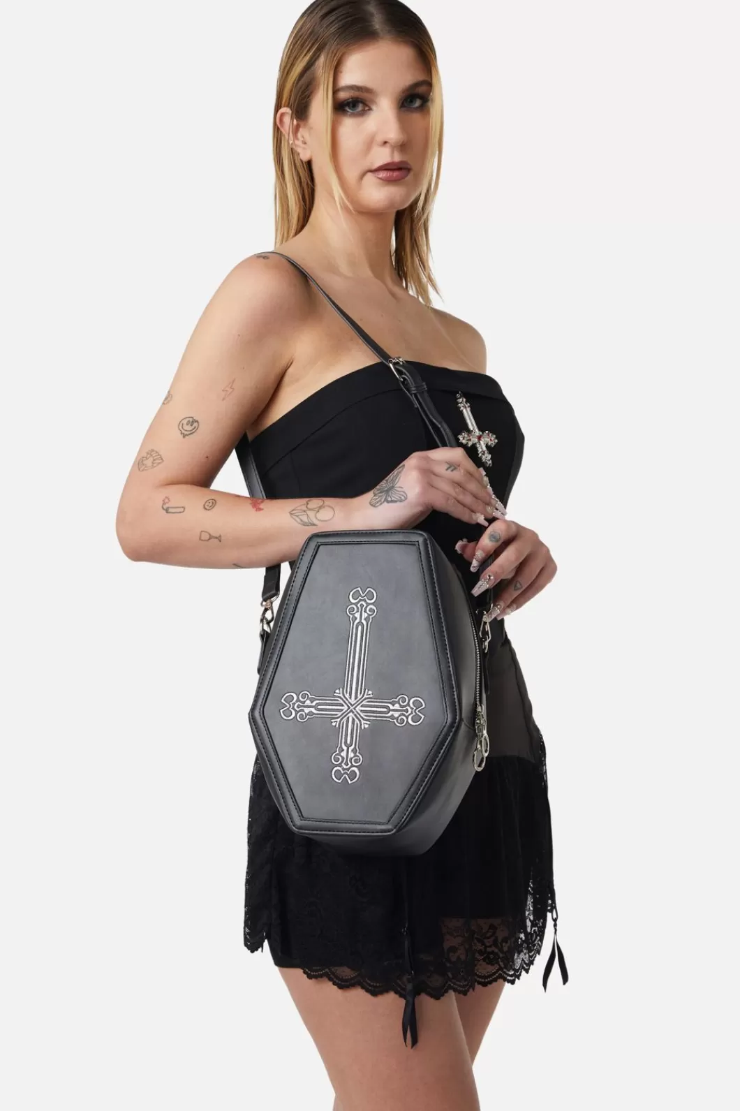 Bags<Dangerfield Hail Lilith Coffin Backpack