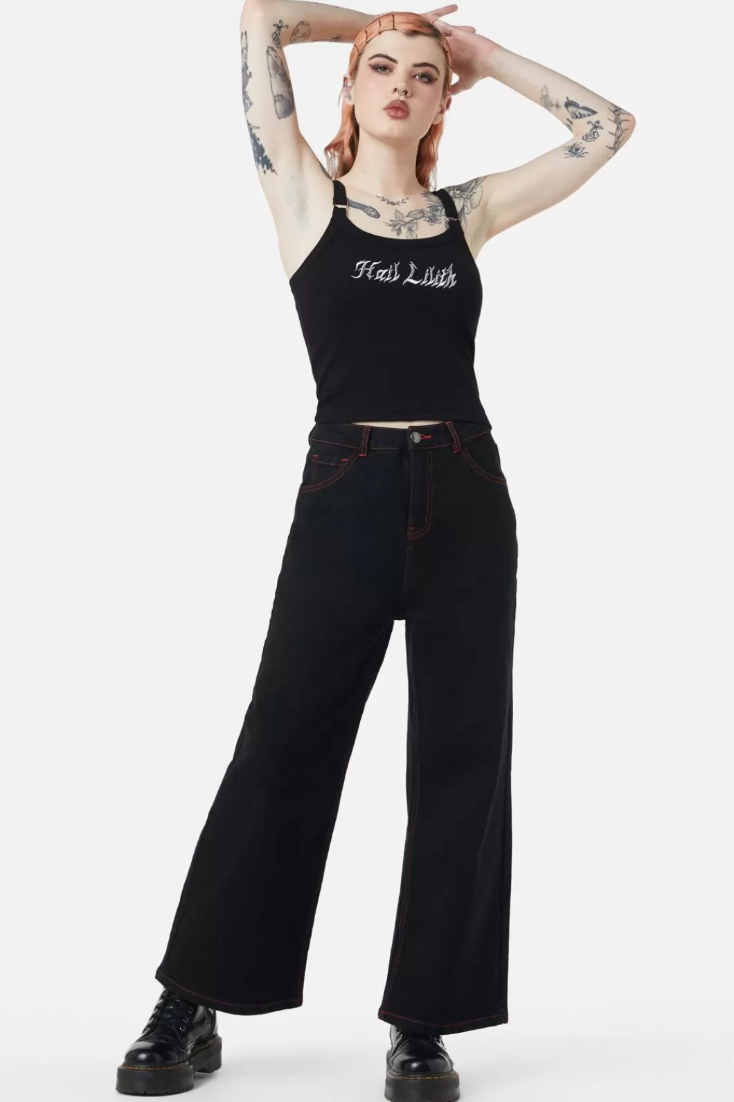 Pants & Jumpsuits<Dangerfield Hail Lilith Wide Leg Jeans