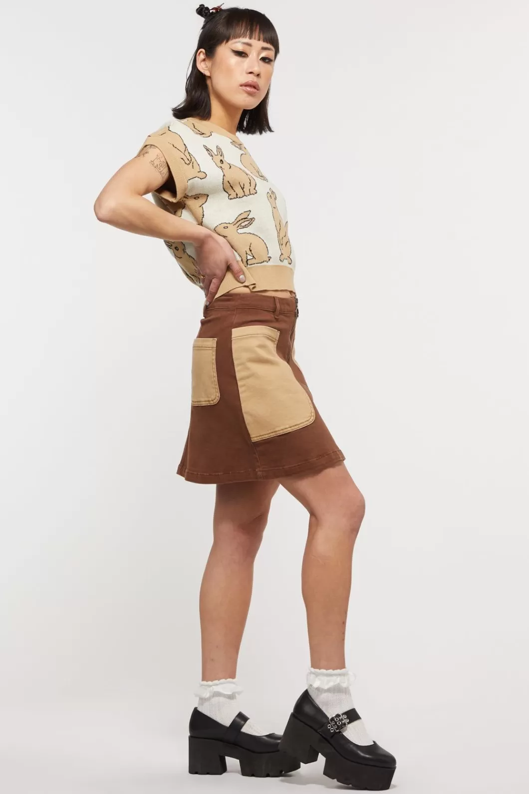 Skirts & Skorts<Dangerfield Hamlet Split Drill Skirt