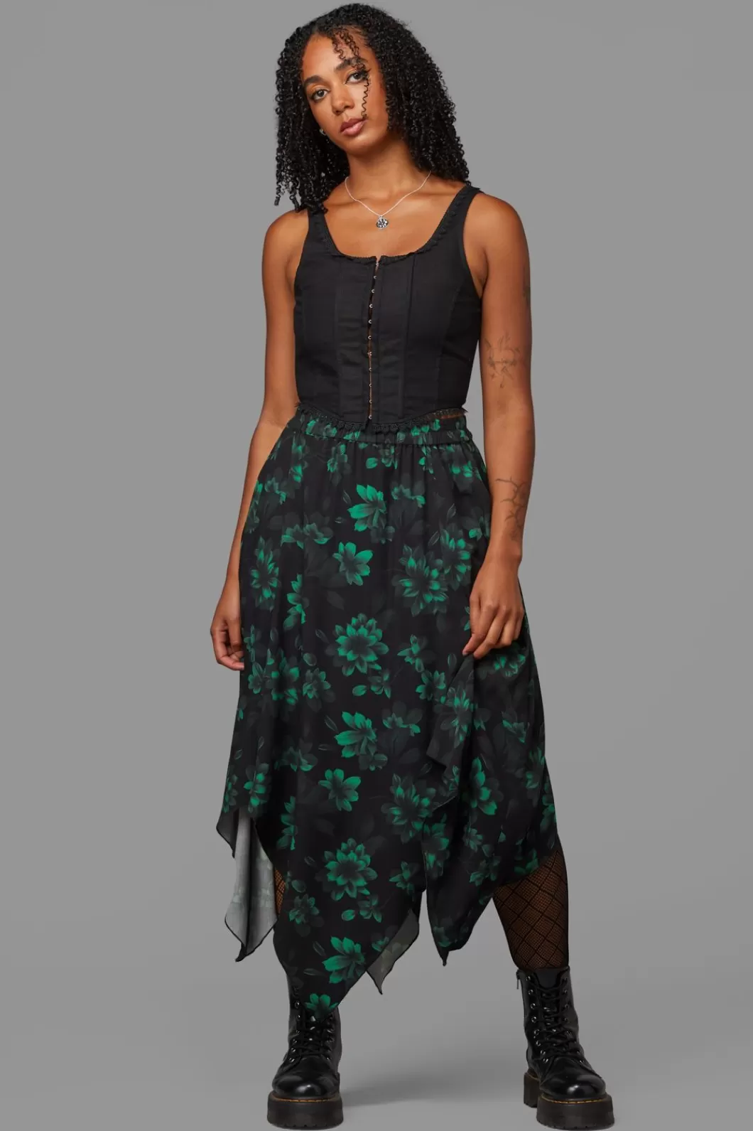 Skirts & Skorts<Black Friday Haunted Bloom Floral Skirt