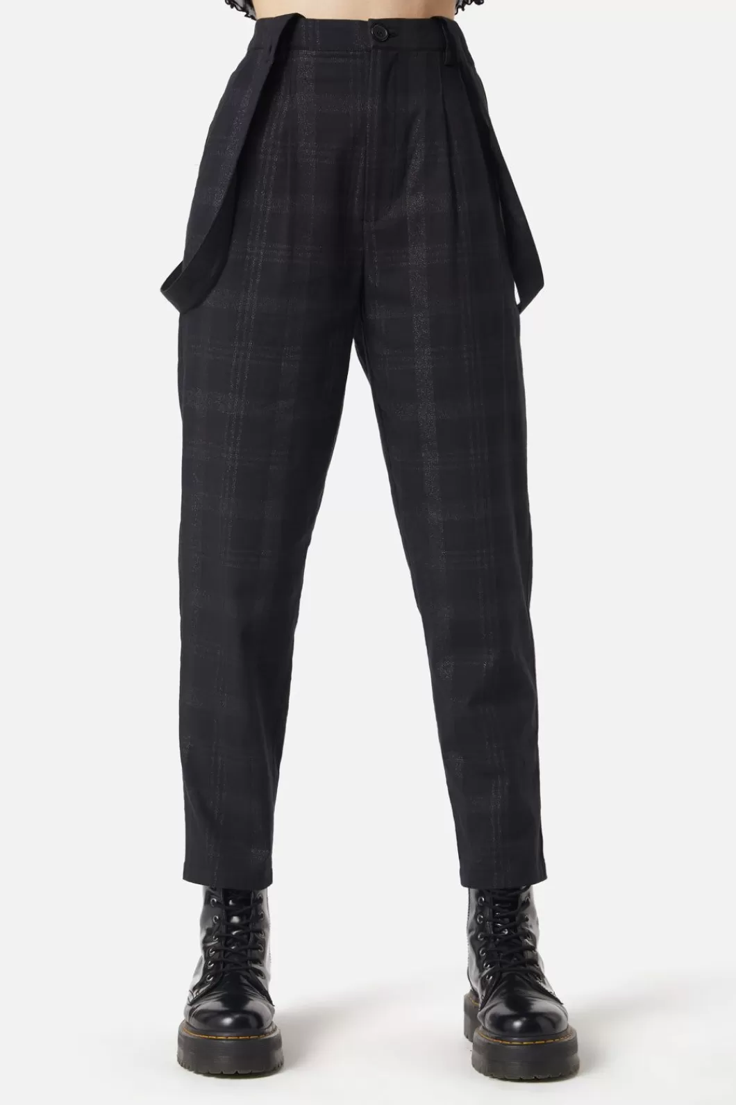 Pants & Jumpsuits<Dangerfield High Society Tartan Pant U0026 Belt