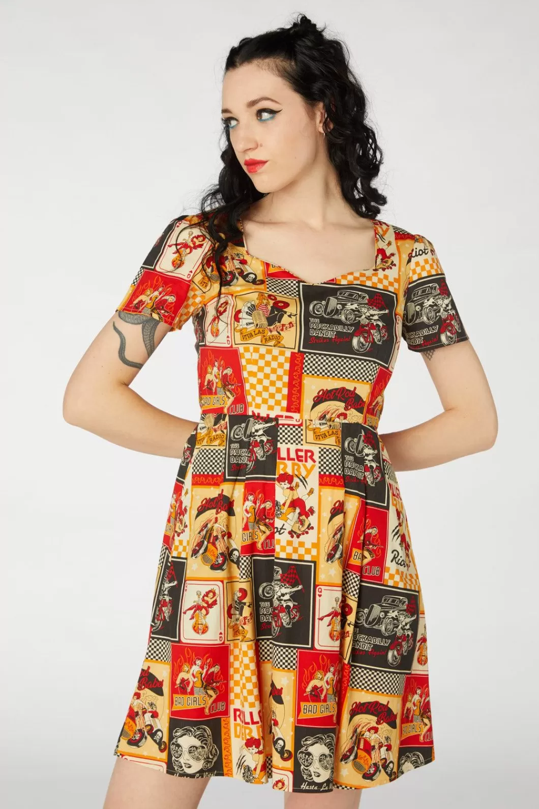 Dresses & Pinafores<Revival Hot Rod Girls Dress