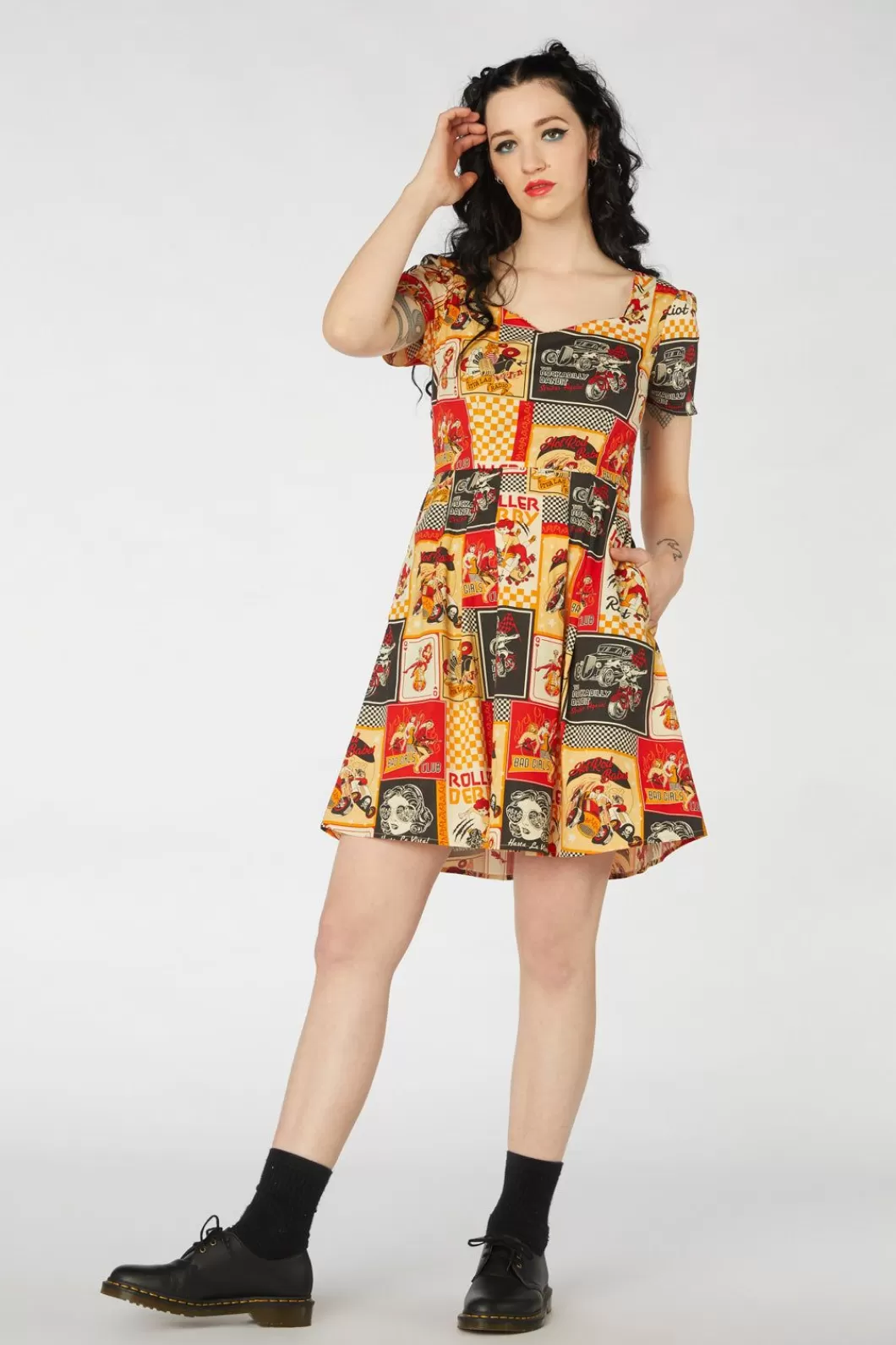 Dresses & Pinafores<Revival Hot Rod Girls Dress